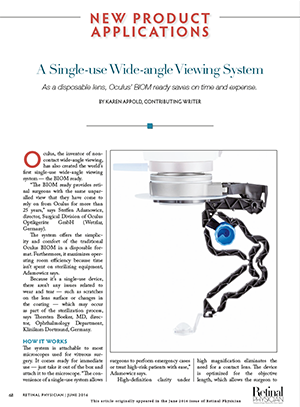 Ophthalmology Management, Juli 2016